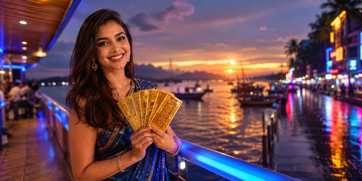 তঙ্গুয়ার হাওরের নেয়ন আলোতে লটারির দৃশ্য